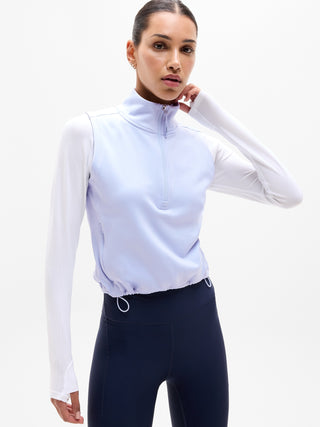 Chaleco Corto Cuello Alto con Cremallera