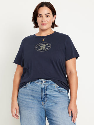 Camiseta Manga Corta con Detalle Gráfico