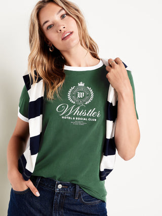 Camiseta Manga Corta con Detalle Gráfico