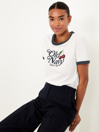 Camiseta Manga Corta con Detalle Logo