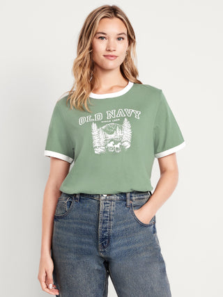 Camiseta Manga Corta con Detalle Logo