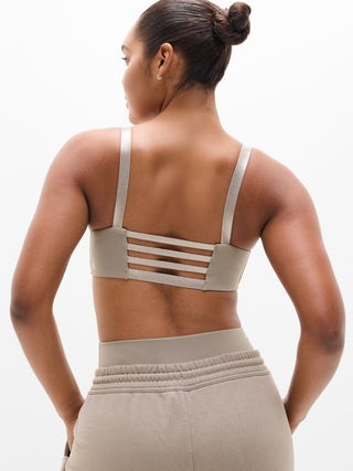 Sujetador Deportivo con Tirantes Brillantes