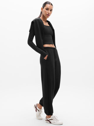 Pantalón Talle Medio con Cintura Elástica