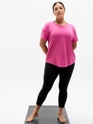 Camiseta Deportiva con Cuello Redondo