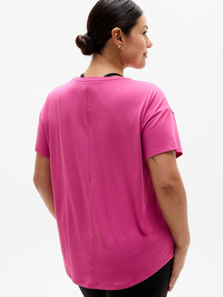 Camiseta Deportiva con Cuello Redondo