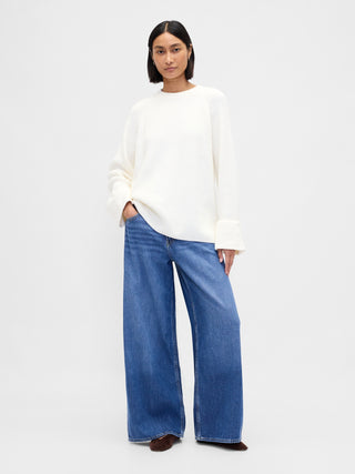 Sudadera Oversize Cuello Redondo