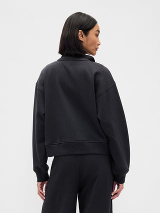 Sudadera con Media Cremallera y Logo