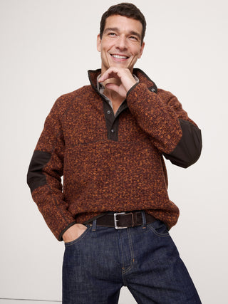 Sudadera Botones Delanteros con Lana