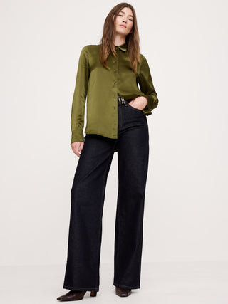 Camisa Manga Larga de Seda