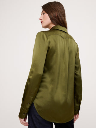 Camisa Manga Larga de Seda