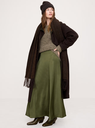 Enagua Larga Satinada con Cintura Elástica