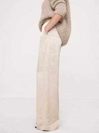 Pantalón Palazzo Talle Alto de Satén