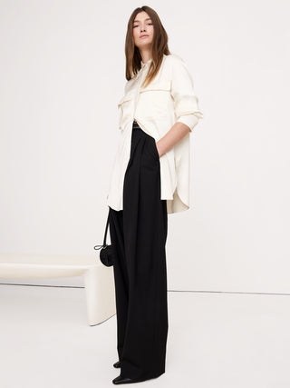 Camisa Manga Larga con Bolsillos Delanteros