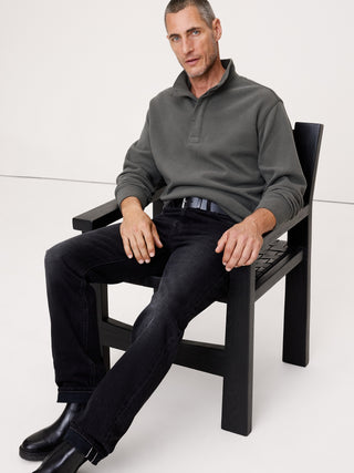 Sudadera Cuello Alto con Botones de Algodón