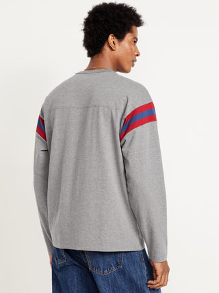 Camiseta Manga Larga con Detalle Rayas