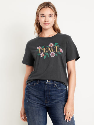 Camiseta Manga Corta con Detalle Gráfico