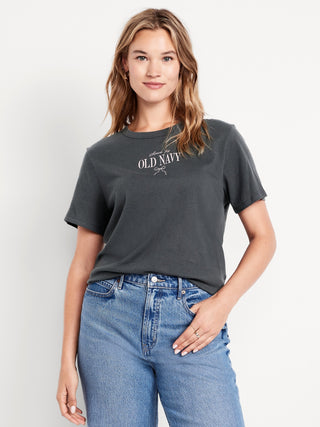 Camiseta Manga Corta con Detalle Logo