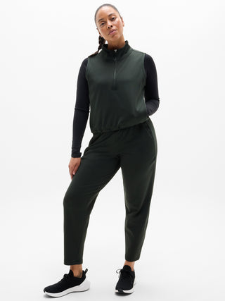 Chaleco Corto Cuello Alto con Cremallera