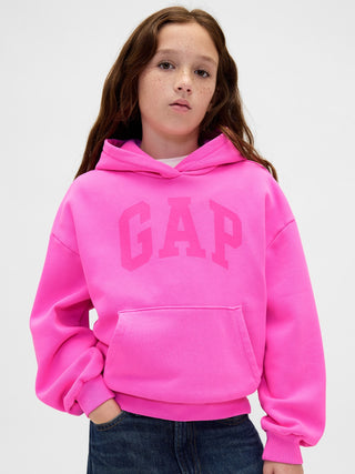 Sudadera con capucha y logo VintageSoft para niños.