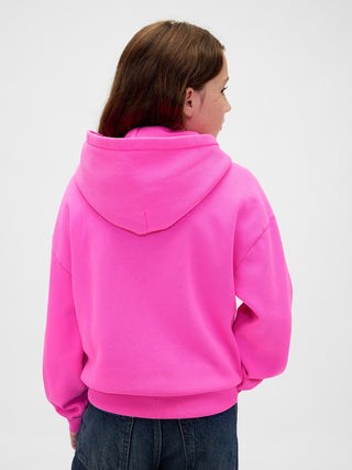 Sudadera con capucha y logo VintageSoft para niños.