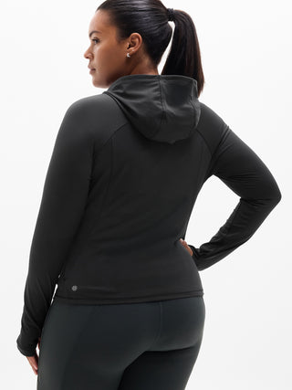 Sudadera Deportiva con Capucha y Media Cremallera