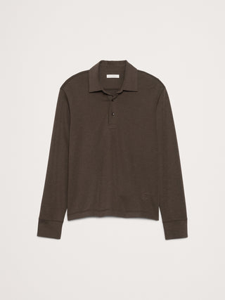 Polo Manga Larga con Botones