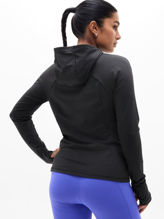 Sudadera Deportiva con Capucha y Media Cremallera