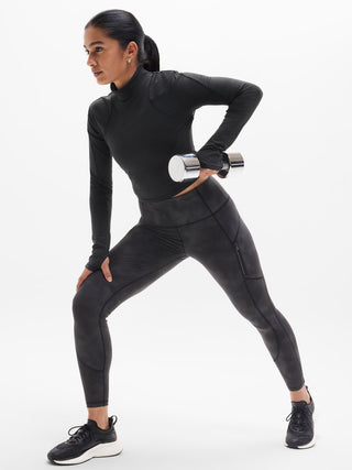 Camiseta Manga Larga con Cuello Alto