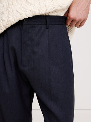 Pantalón con Cintura Elástica Detalle Plisado