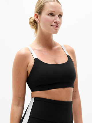 Sujetador Deportivo con Tirantes Brillantes