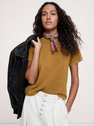 Camiseta Manga Corta de Algodón