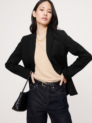 Slim Fit Long Sleeve Blazer