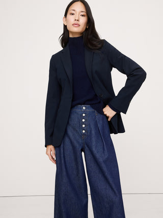 Blazer Ajustado Manga Larga