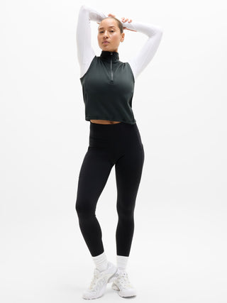 Chaleco Corto Cuello Alto con Cremallera