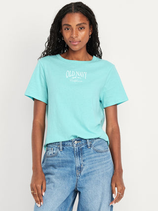 Camiseta Manga Corta con Detalle Logo