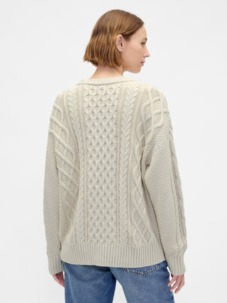 Sudadera Oversize con Tejido Trenzado