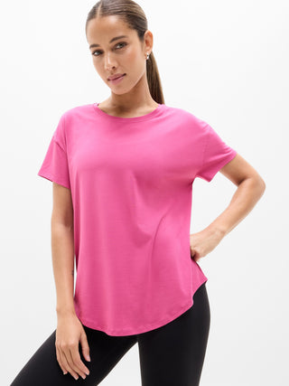 Camiseta Deportiva con Cuello Redondo