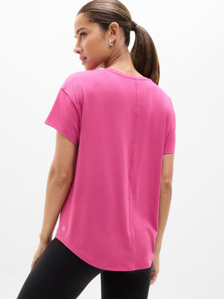 Camiseta Deportiva con Cuello Redondo
