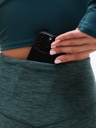 Legging Talle Alto con Tejido Jaspeado