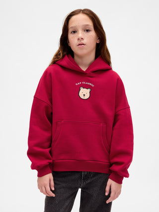 Sudadera Cuello Redondo con Oso Brannan Bordado, Niña