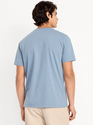 Camiseta Manga Corta Cuello Redondo de Algodón