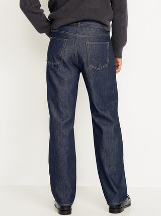 Jeans Loose con Detalle Pespuntes y Bolsilos