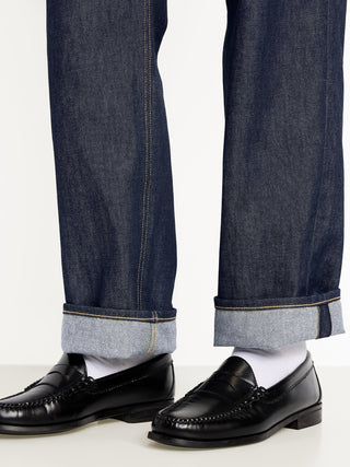 Jeans Loose con Detalle Pespuntes y Bolsilos