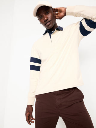 Polo Manga Larga con Diseño Rayas