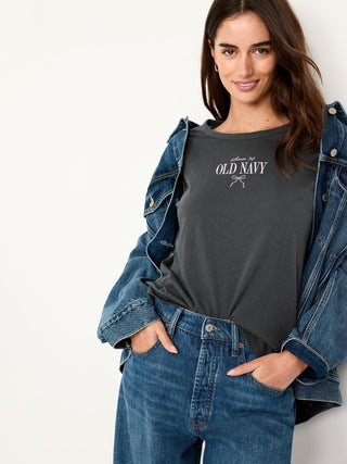 Camiseta Manga Corta con Detalle Logo