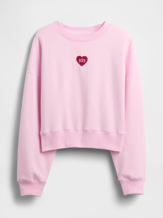Sudadera Oversize con Logo de Corazón