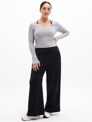 Camiseta Deportiva Manga Larga Efecto Jaspeado