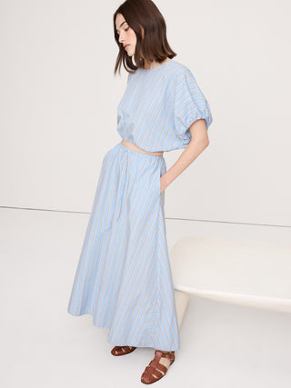 Enagua Larga de Algodón con Estampado