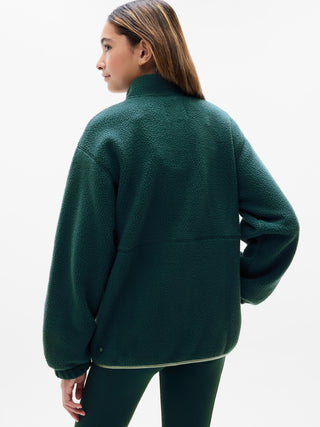 Chaqueta Cuello Alto con Bolsillos, Niña