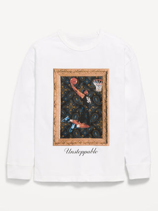 Camiseta Manga Larga con Gráfico, Niño